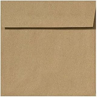 Sponsored Ad - 6 x 6 Square Envelopes - Grocery Bag (50 Qty) | Perfect for Invitations, Announcements, Greeting Cards, Pho...