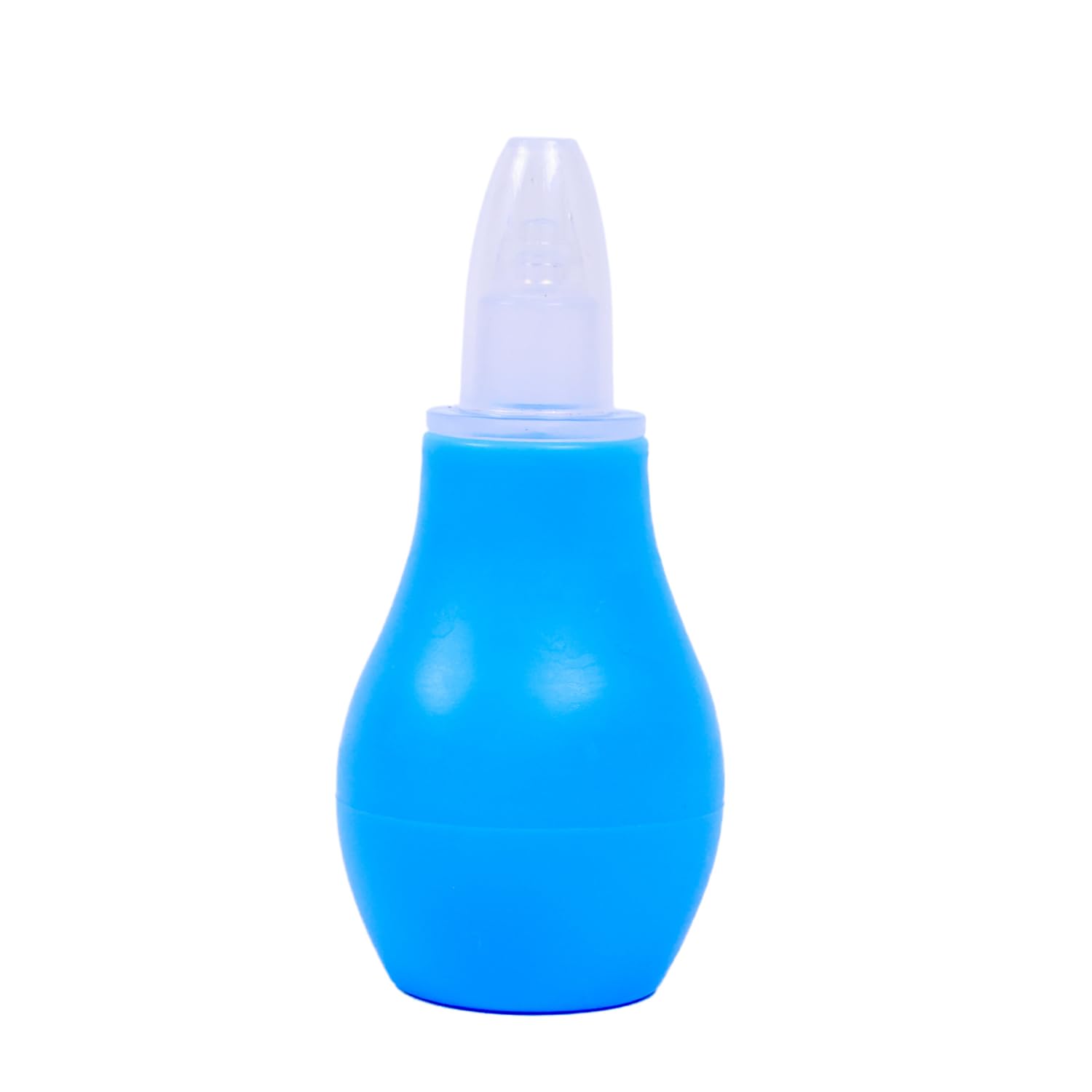 THE LITTLE BUNNY HOP IN STYLE Baby Nasal Aspirator - Nose Cleaner for Newborn, Toddler & Kids | Mucus Remover & Sucker for Babies | BPA Free Soft Silicone Nozzle Essential | Squeezable Pump - Blue
