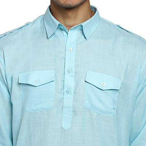Kurta Pathani coton taille 44 ample contre les tissus rigides