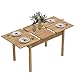 ARTETHYS Dining Table, 110-150cm Wood Extendable Table for 6-8 People, Large Kitchen Dinner Table with Solid Legs for Restaurant, Home