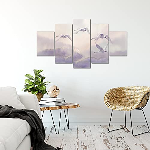 Runa Art Uccello Cigni Murali Tela Non Tessuta 5