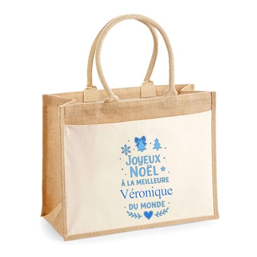 Sac shopping Joyeux Noël Véronique pour les courses et le quotidien