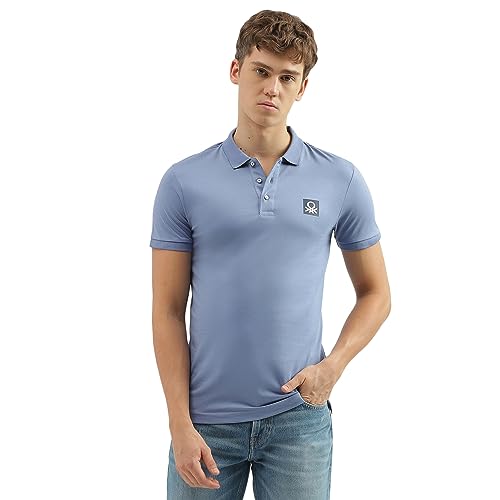 Image of United Colors of Benetton Men's Solid Regular Fit Polo Shirt