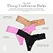 Victoria's Secret Women's Lace Thong Underwear, Panties for Women, Multi Pack, Solid Mix (XL)