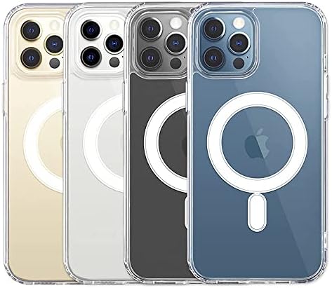 YUAI Designed for iPhone 13 Pro Max Case, Magnetic Cover Compatible with MagSafe Accessories & Charging, Crystal Clear Anti-Yellowing Shockproof Protective Thin Phone Case