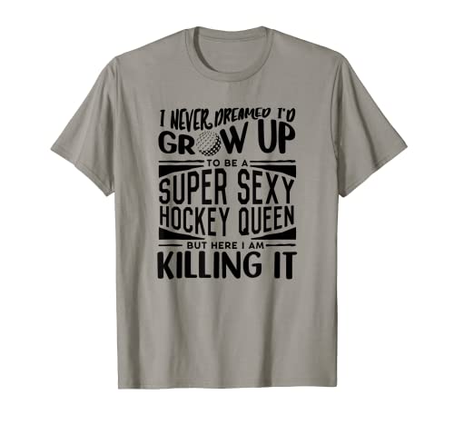Funny Field Hockey Lover Gifts for Mom & Dad - Maillot de joueur de hockey sur gazon pour femmes et filles T-Shirt