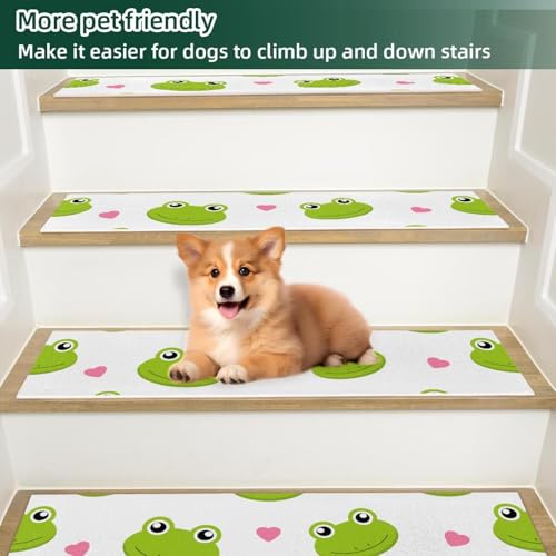 Ranas antideslizantes escaleras madera lavables interiores niños 6