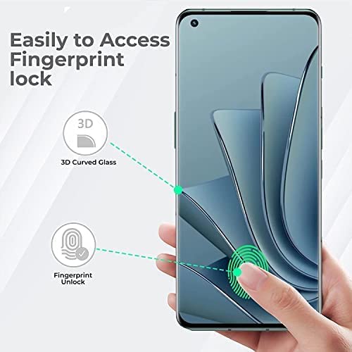 Image of 3D UV Curved Screen Protector Design for ONEPLUS 11 /11 Pro / 11R (5G) Fingerprint Support Advanced Border Less Edge to Edge Protection Tempered Glass and Easy Installation Kit