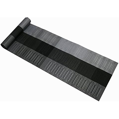 Famibay Tischläufer Hitzebeständig Waschbar Tischdecke Läufer Vintage Vinyl PVC Tischläufer 135CM Küche Tisch deko Cover