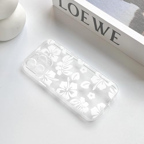Coque iPhone 13 Pro Max fleur d'hibiscus blanc antichoc - 7