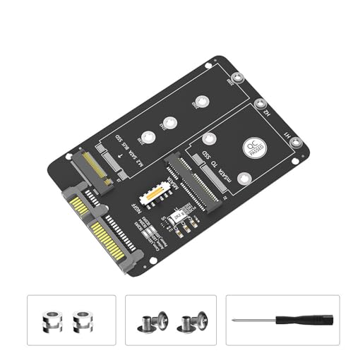 Adaptador carcasa M.2 NGFF MSATA a SATA 2.5 pulg miniatura 2