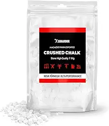 Crushed Chalk - Carbonato de Magnésio pedra triturado (1 kg) - Magnesio triturado para escalada ginastica e levantamento de peso calistenia lpo cross fit baquetas e bateria