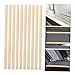 SKISUNO 10pcs Window Molding Trim Wooden Strips for Window Decoration Smooth Pine Versatile Trim for Photography and Craft Projects