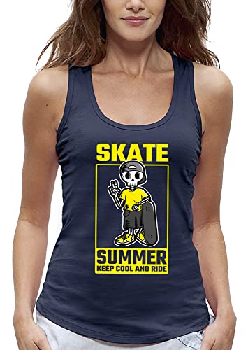 Débardeur skate summer avec un squelette rebelle look streetwear