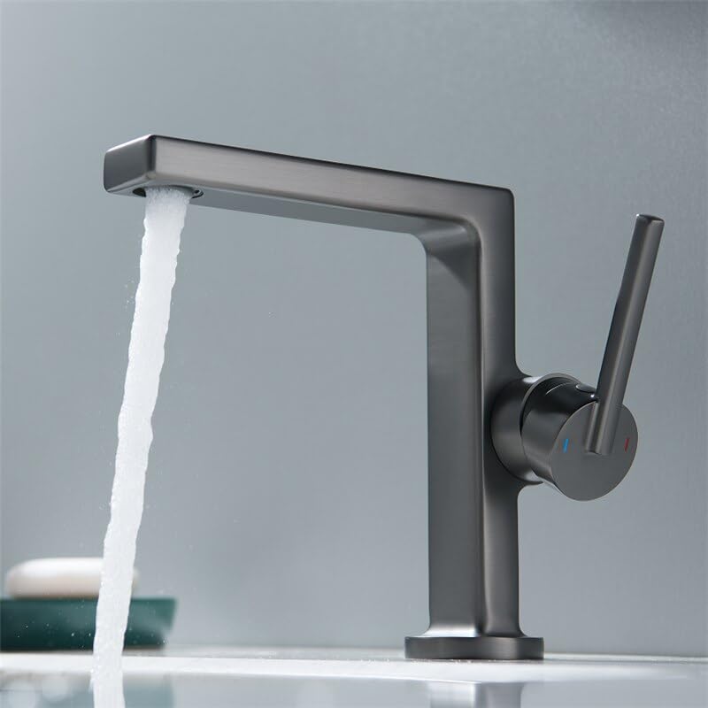 Robinet de salle de bains eau chaude et froide pour vasque moderne household