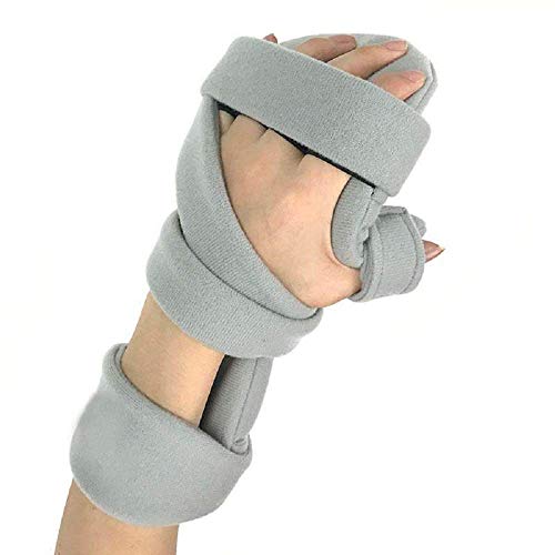 Dr A-Z Hand Splint Functional Finger Orthotics, Post Op Resting Wrist Splint, Fingerboardï¼ŒRehab Finger Training Deviceï¼Œfor Strokeï¼ŒHemiplegia, Apoplexyï¼ŒTraumatic Brain Injury Rehab (Left Hand)