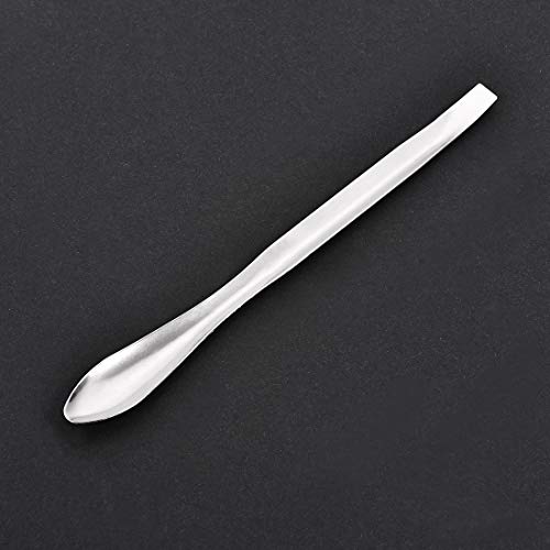 Cuchara para laboratorio de acero inoxidable uxcell con acabado plateado duradero de 125 mm 5