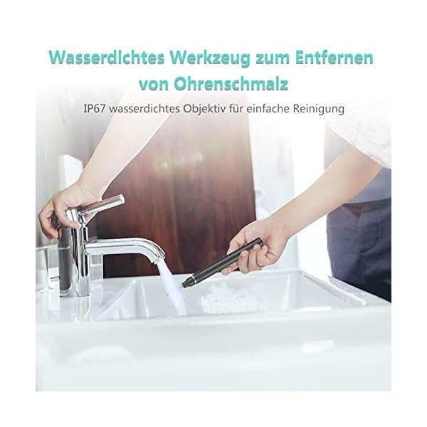 Wifi Zahnreiniger -3,9 mm HD, mit Entferner Set, Handyhalter, 6 LED Licht für Kinder und Erwachsene Kompatibel mit iOS… – Bild 7