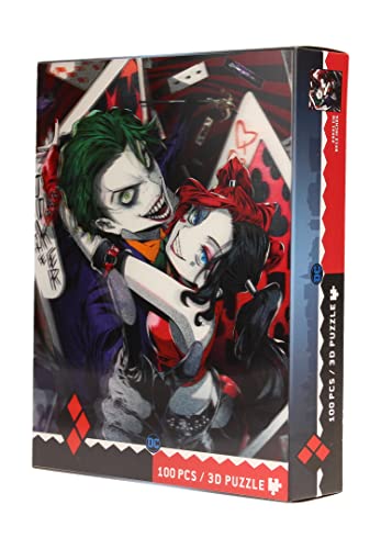 REDSTRING Does Not Apply Puzzle Lenticular DC Comics Joker Y Harley Quinn 100 Piezas, Multicolor,...