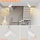 FORCOSO Wandleuchte Innen 2er Deckenstrahler Schwenkbar 350°, GU10 Strahler Wandlampe Deckenlampe Weiß Spotlight 1 Flammig, Blendfrei Deckenspots Wandstrahler für Wohnzimmer Schlafzimmer Küche