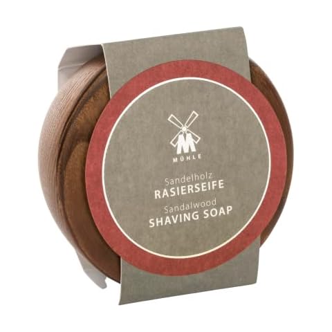 MÜHLE Wooden Bowl Including Shaving Soap 65g (Sandalwood) Cover