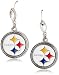 Siskiyou NFL Pittsburgh Steelers Crystal Dangle Earrings