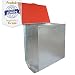 Breker Futterautomat Kaninchen 2,5 KG [mit Deckel] aus Metall - 2 Fresstellen - Futterspender für Kleintiere und Nager - Outdoor geeignet