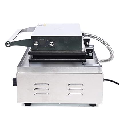 1500W Waffeleisen Waffelautomat Hot Dog mit Antihaftbeschichtung Kommerzieller Waffeleisen Teflonbeschichtete Antihaftbeschichtung(14 x 4 cm,5 Stück) – Bild 6