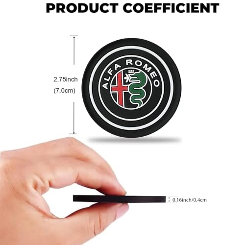 2PCS Car Cup Holder Coasters, Accesorios interiores automotrices miniatura 3
