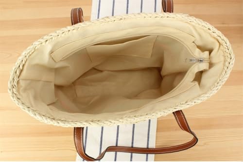 2025 Summer Straw Tote Bag for Women Beach Bags Crossbody Bag Purse Weave Shoulder Handbag Summer Vacation4