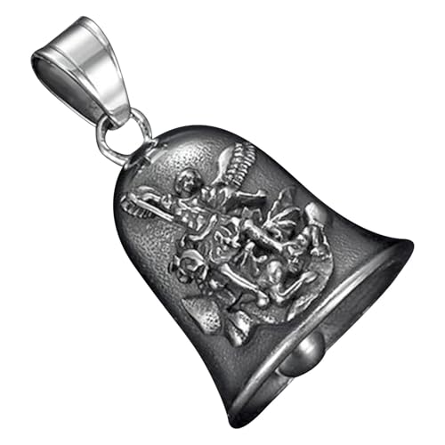 Yulokdwi Campana de ángel motero, Campana de ángel | Campana de motociclista para hombre,Campanas de exorcismo para motocicletas, accesorios colgantes de conducción segura, campanas de motociclista