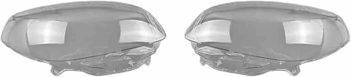Front Headlight Cover Compatible for Renault Koleos 2012 2013 2014 2015 2016 Headlamp Transparent Shell Lens Glass Auto Replacement Parts(A Pair)