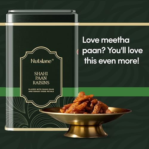 Image of Nutslane Premium Shahi Pan Flavored Raisins (2 Pack of 150g), Healthy Dry Fruit Snack, High in Antioxidants, Pure Natural