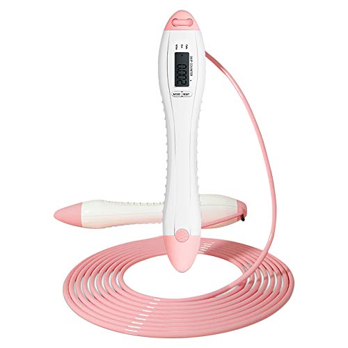 DECDEAL Pular corda com contador inteligente Crianças Adultos Pular corda com calorias Quilômetros M