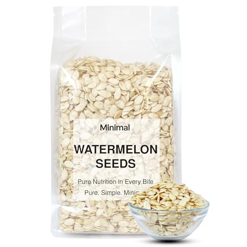 Minimal Organic Watermelon Kernels, No Shells, 7 Oz (200 g), Gluten-Free, Non-GMO, Vegan, Kosher, Shelled, Raw Seeds, Plant-Based Protein, Source of Fiber & Iron, Healthy Snack, For Baking, Topping