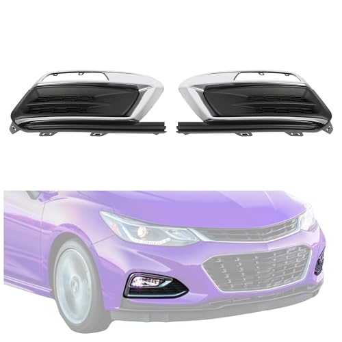 Lista de Cubiertos Cruzados los 5 mejores. 49 KUAFU - Par de cubiertas de luz antiniebla compatible con Chevy Chevrolet Cruze/2016 2015-2016 Chevrolet Cruze Limited de repuesto para GM1038184 GM1039184 cubierta de bisel...