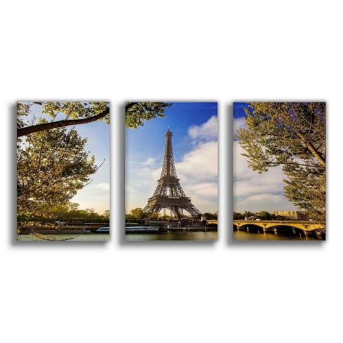 Impression sur toile Tour Eiffel grand format décoration murale salon chambre