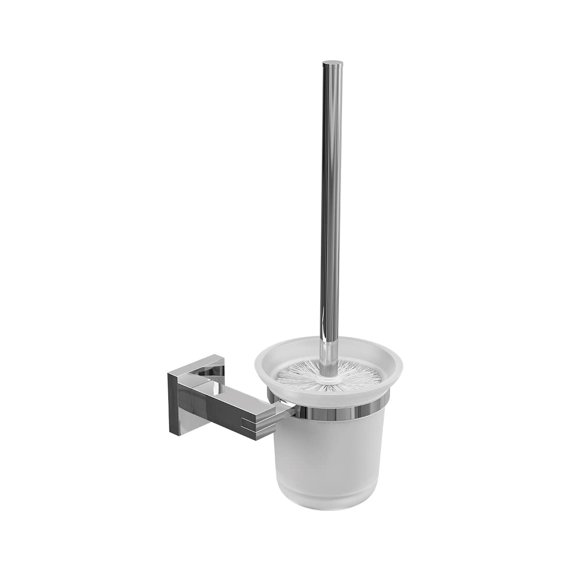 Ecospa Chrome Bathroom Accessories Toilet Roll Holder Brush Towel Bar Rail Soap Tumbler (Toilet Brush)