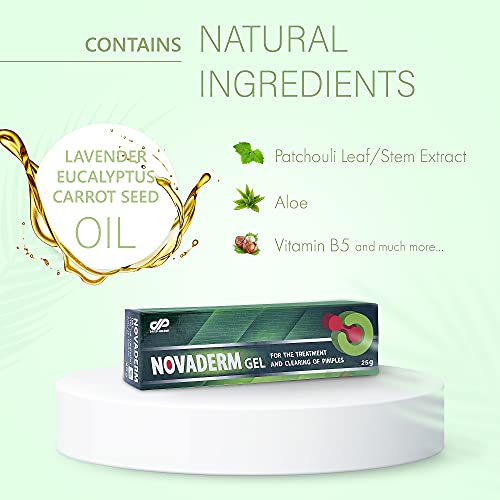 DAN Pharm NovaDerm Gel for The Treatment and clearing of pimples. Acne Remedy for Removing Pimple and Cystic Acne 0.8oz