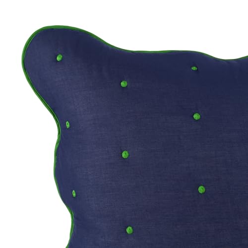 Taie d'oreiller Kate Spade en coton bleu marine facile à laver - 4
