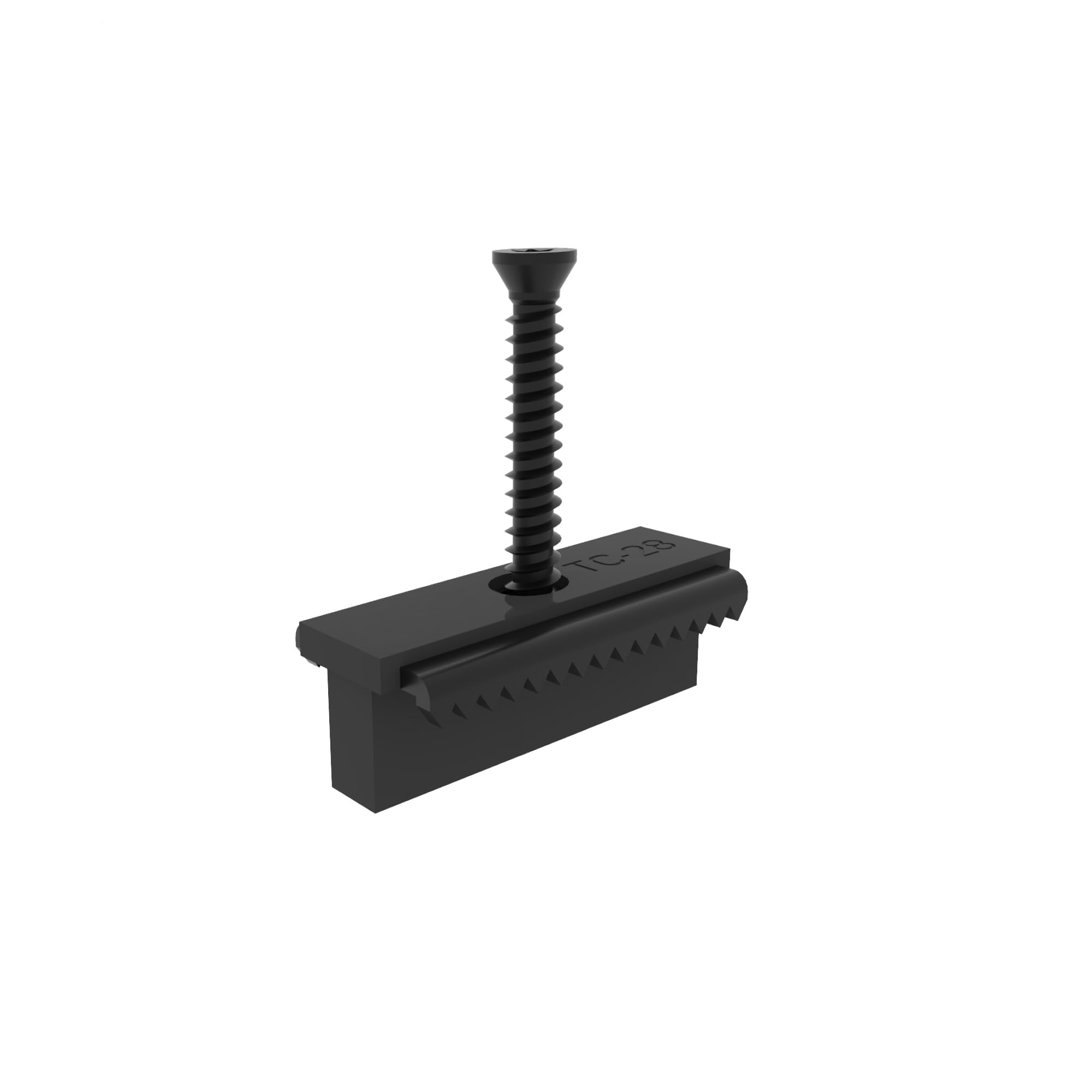 Gartenwelt Riegelsberger 100 Stück Terrassenclips TC-28 für WPC Terrassendielen – Verdeckte Montage inkl. Edelstahl Schrauben & Torx-Bit