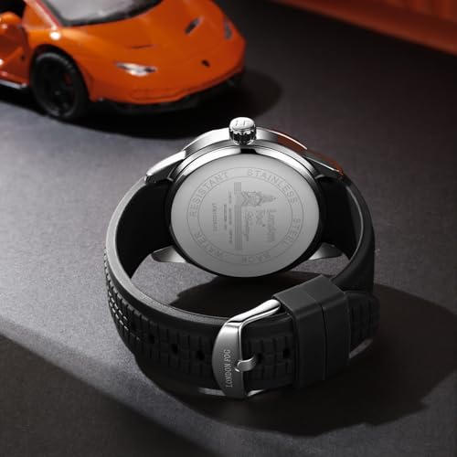 London Fog Duke Men's White Dial Watch Dial:White,Strap:Black - Image 6