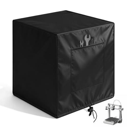 YIBEICO Oxford Fabric Dust Cover for Bambu Lab A1 3D Printer, Printer Dust Protector with Drawstring & Side Pocket, Cust