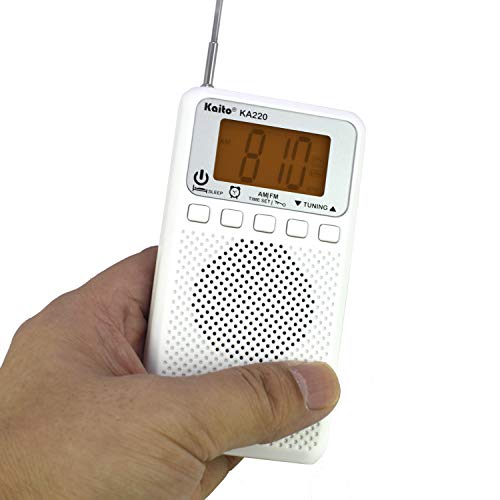 Radio digital AM/FM Kaito KA220W con alarma y temporizador miniatura 2