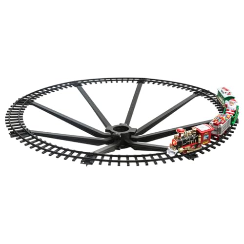 FEERIC LIGHTS & CHRISTMAS Tren de Navidad eléctrico árbol de Navidad 23 Piezas Musical 1 LED a...