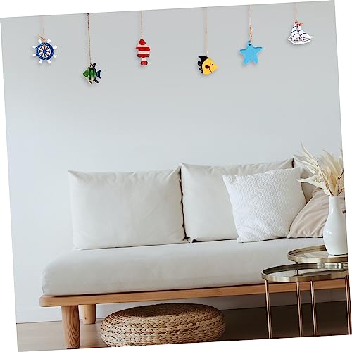 Ciieeo 18 Pcs pingente mediterrâneo pingente pendurado decoração de rede de pesca decoração de casa