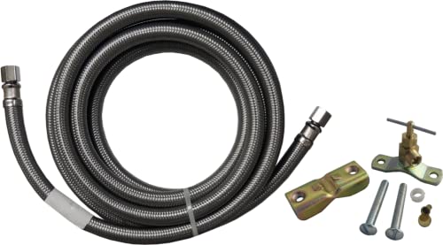 Línea de suministro de agua para fabricadora de hielo Edgewater Parts SS10STV acero inoxidable miniatura 1
