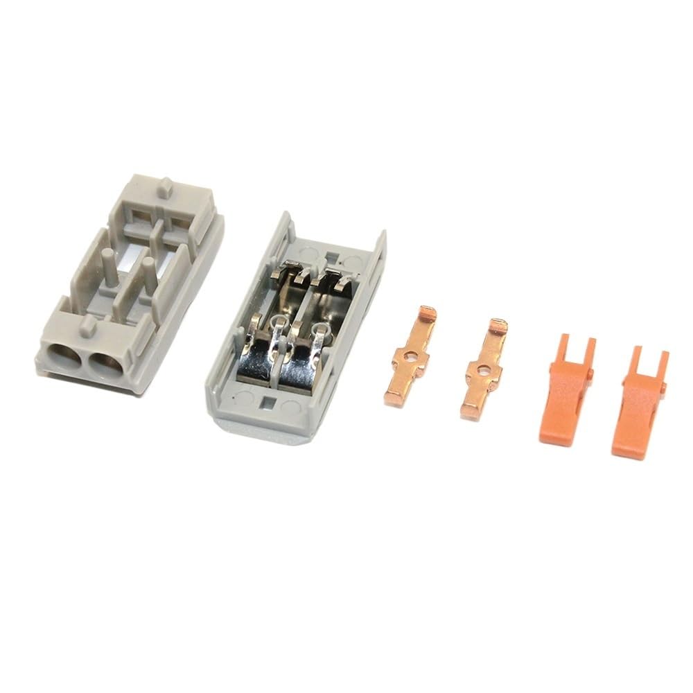 5/10 conectores de empalme de cableado compacto, conector de bloque de terminales de iluminación eléctrico (M-484, 10 piezas)
