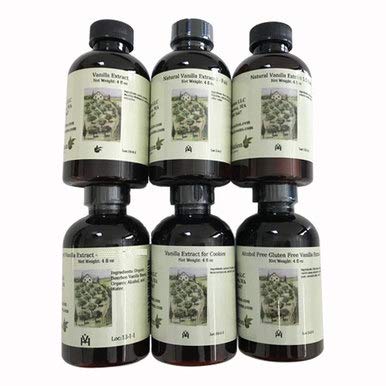 Olivenation Set Of 6 Vanilla Extracts 4 Ounces Each - Vanilla, Clear Vanilla (Imitation), Organic Vanilla, French Vanilla, 2 Fold Vanilla, 5.5 Fold Vanilla #TOP9