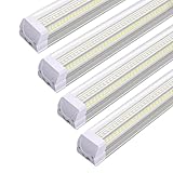 Hcyvord 4FT 60W LED Shop Light, RH-T8-2-V6, 6000-6500K, High-Efficiency SMD 2835, LED Shop Lights for Workshop 4FT, Dimmable Shop Light for Garage, Warehouse, Office